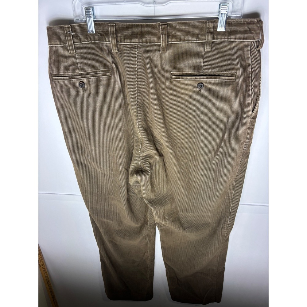 Orvis Mens Brown 100% Cotton Corduroy Straight Leg Pants Size 36 Outdoor Classic